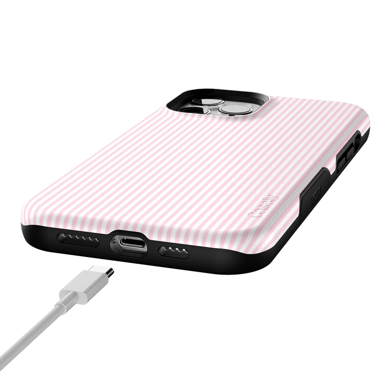 Stripes and the City | Light Pink Pinstripe Case