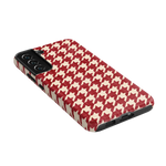 Scarlet Stitch | Red Houndstooth Case
