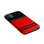 Storm Warning | Black & Red Stripes Case