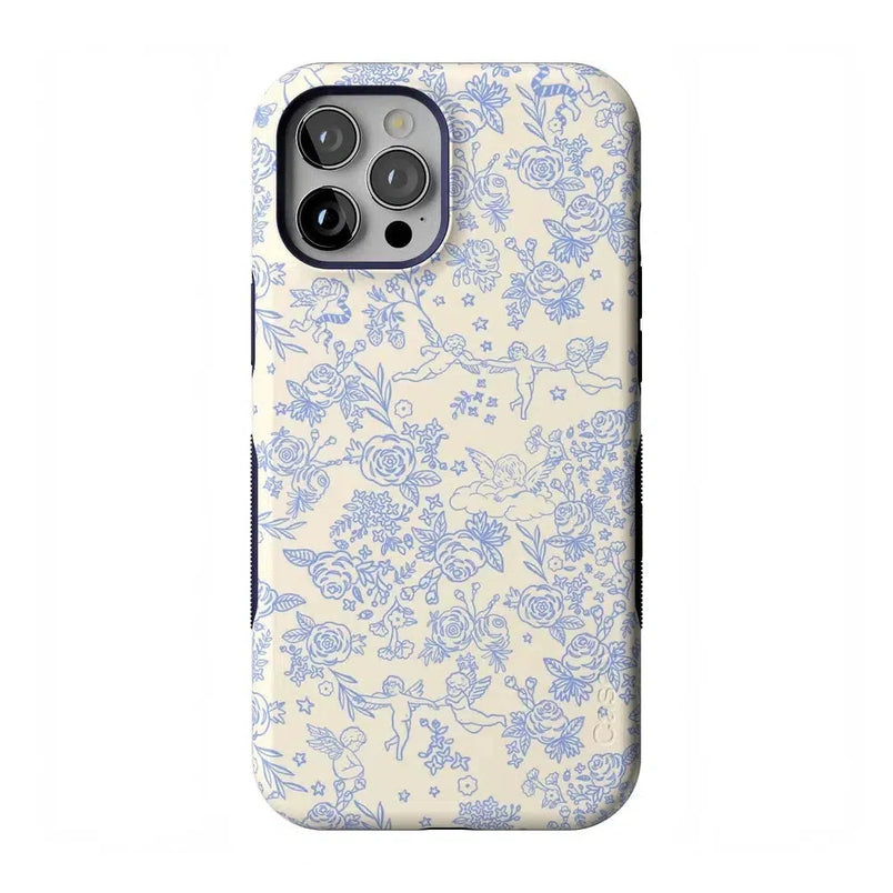 Cupid's Canvas | Periwinkle Floral Case Phone Case Casetry Bold Flex + MagSafe® iPhone 12 Pro Max