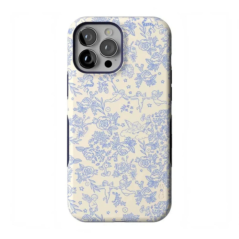 Cupid's Canvas | Periwinkle Floral Case Phone Case Casetry Bold Flex + MagSafe® iPhone 13 Pro Max