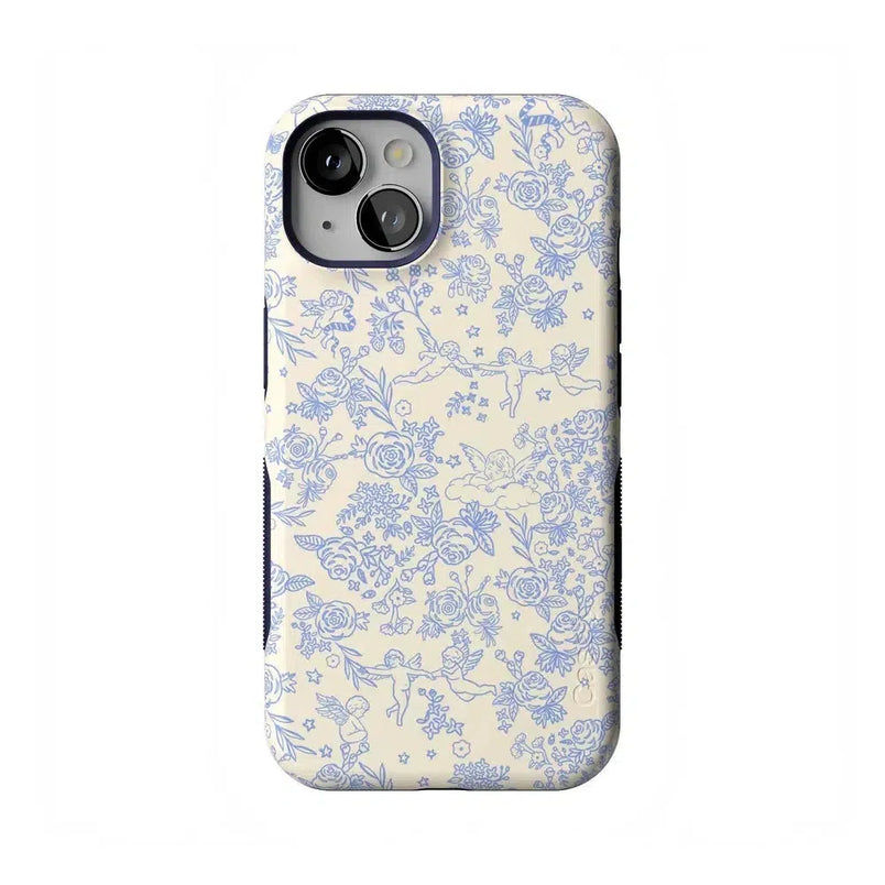 Cupid's Canvas | Periwinkle Floral Case Phone Case Casetry Bold Flex + MagSafe® iPhone 13