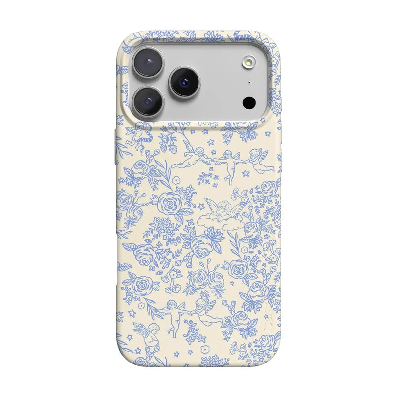 Cupid's Canvas | Periwinkle Floral Case Phone Case Casetry Classic + MagSafe® iPhone 17 Pro Max 