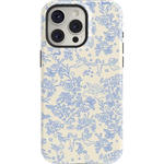 Cupid's Canvas | Periwinkle Floral Case Phone Case Casetry Essential + MagSafe® iPhone 15 Pro Max