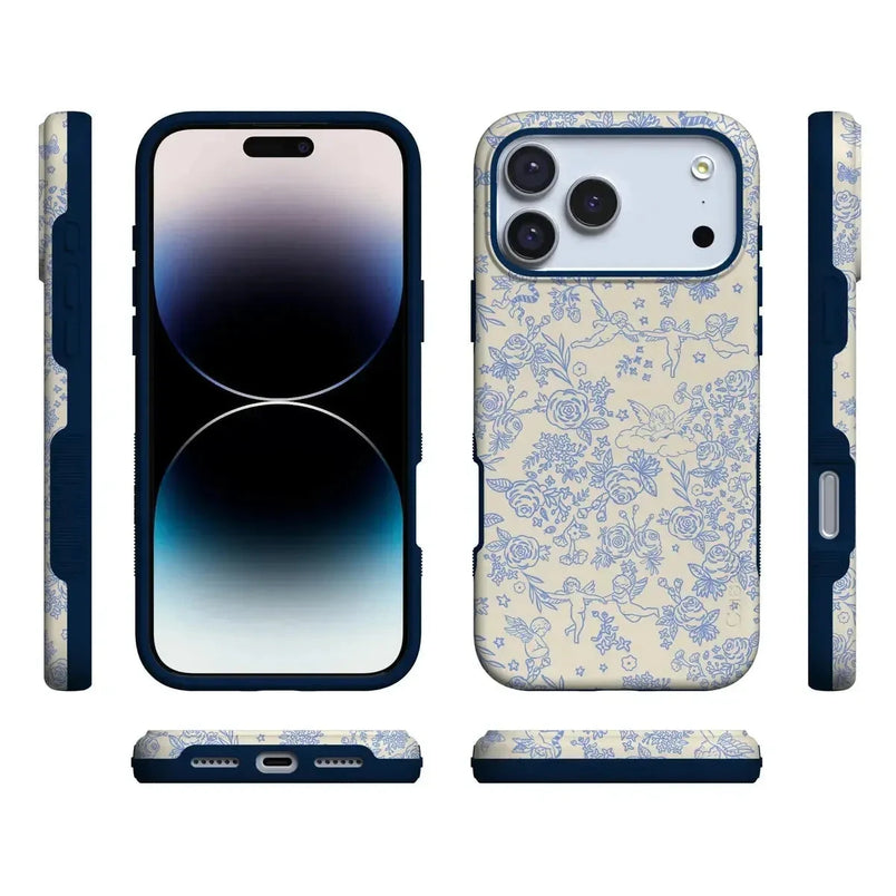 Cupid's Canvas | Periwinkle Floral Case Phone Case Casetry 