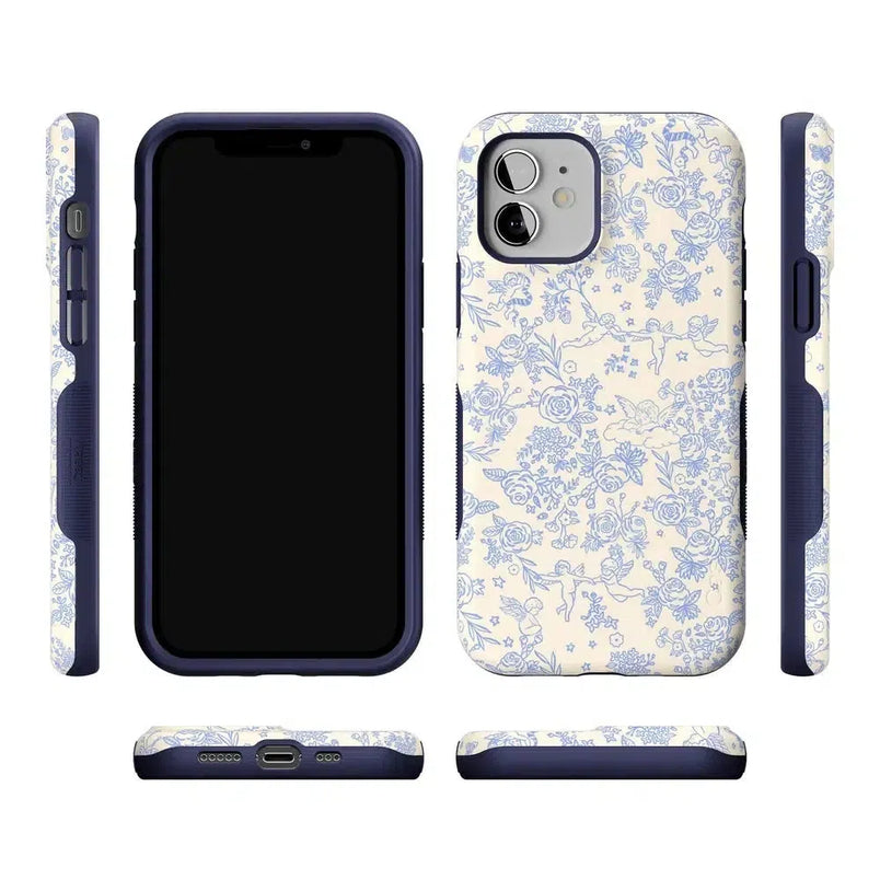 Cupid's Canvas | Periwinkle Floral Case Phone Case Casetry 
