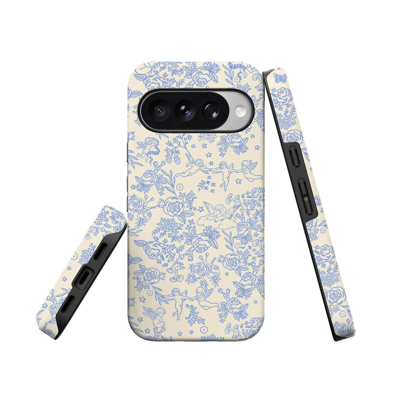 Cupid's Canvas | Periwinkle Floral Case Phone Case get.casely 