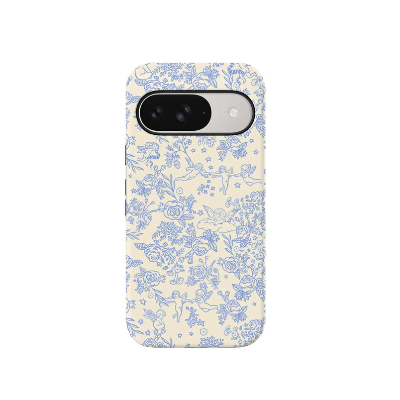 Cupid's Canvas | Periwinkle Floral Case Phone Case get.casely 