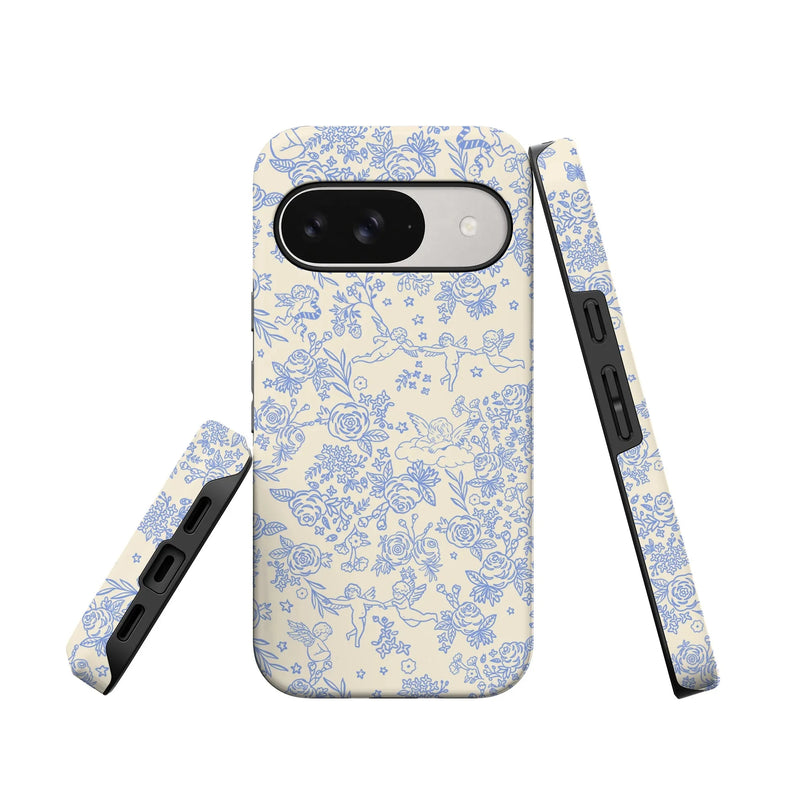 Cupid's Canvas | Periwinkle Floral Case Phone Case get.casely 