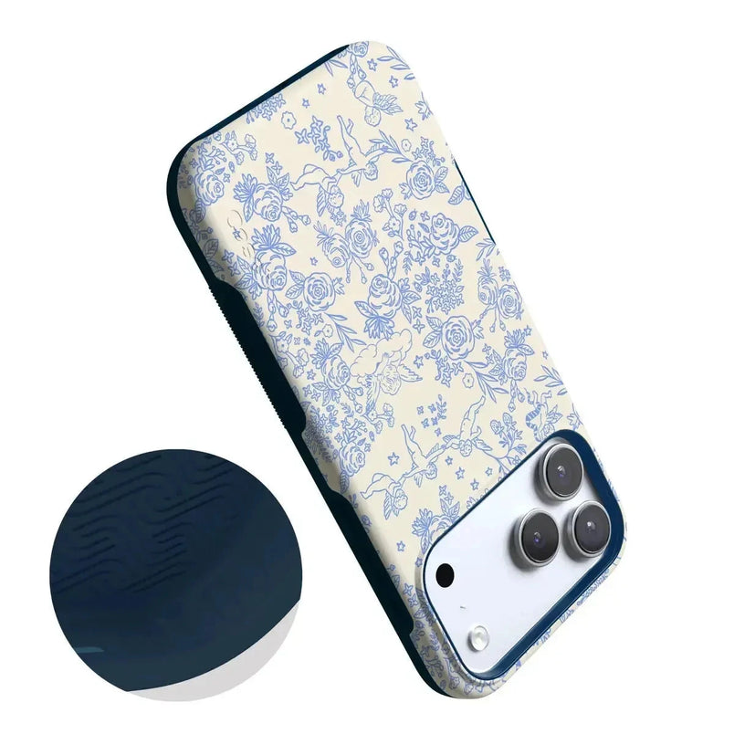 Cupid's Canvas | Periwinkle Floral Case Phone Case Casetry 