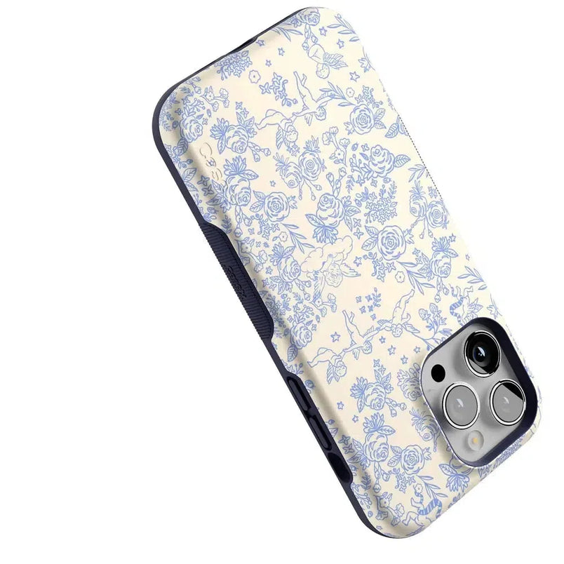 Cupid's Canvas | Periwinkle Floral Case Phone Case Casetry 