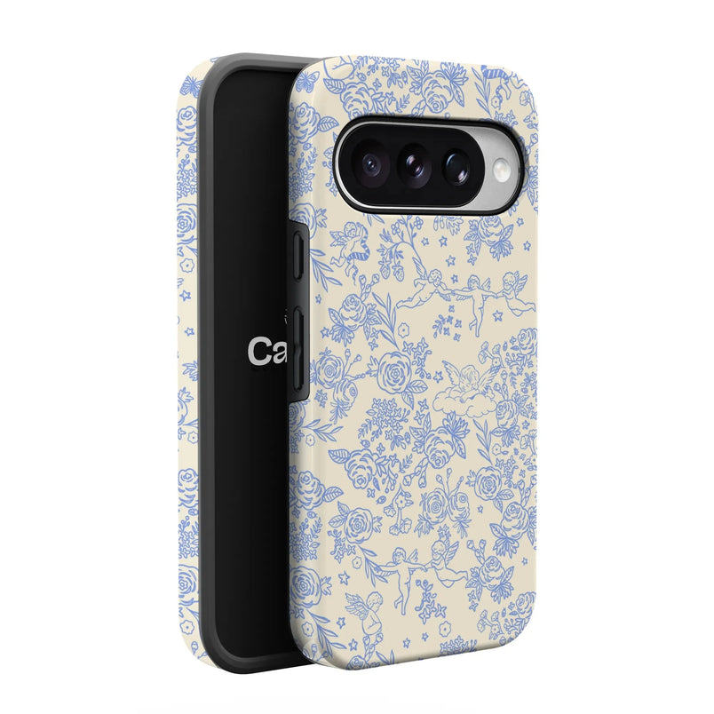 Cupid's Canvas | Periwinkle Floral Case Phone Case get.casely 