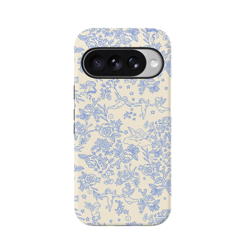 Cupid's Canvas | Periwinkle Floral Case Phone Case get.casely 