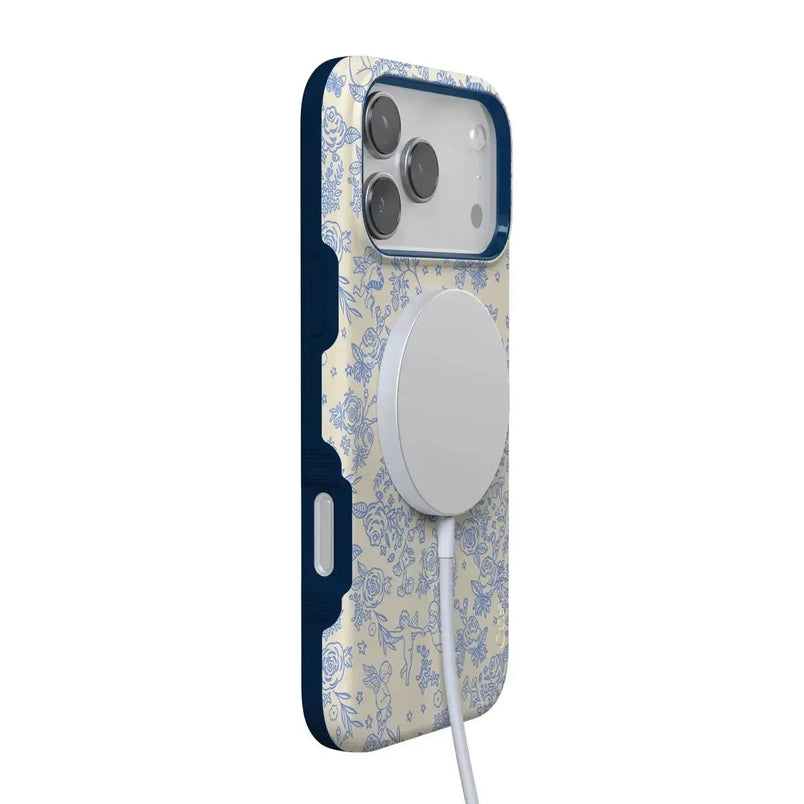 Cupid's Canvas | Periwinkle Floral Case Phone Case Casetry 