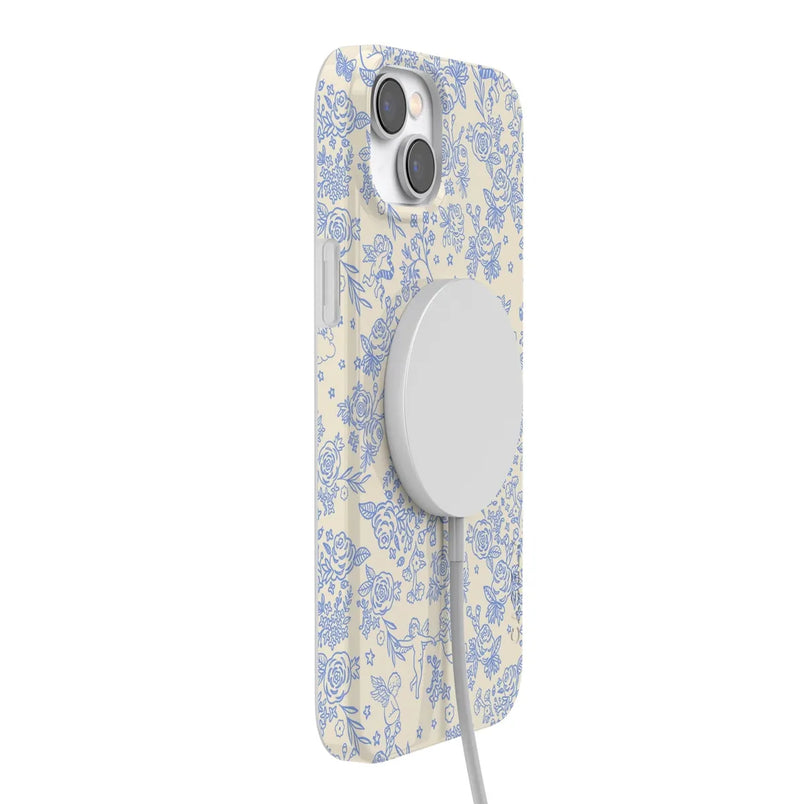 Cupid's Canvas | Periwinkle Floral Case Phone Case Casetry 