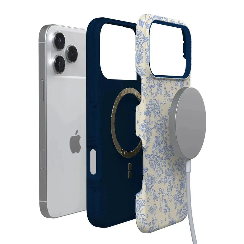Cupid's Canvas | Periwinkle Floral Case Phone Case Casetry 