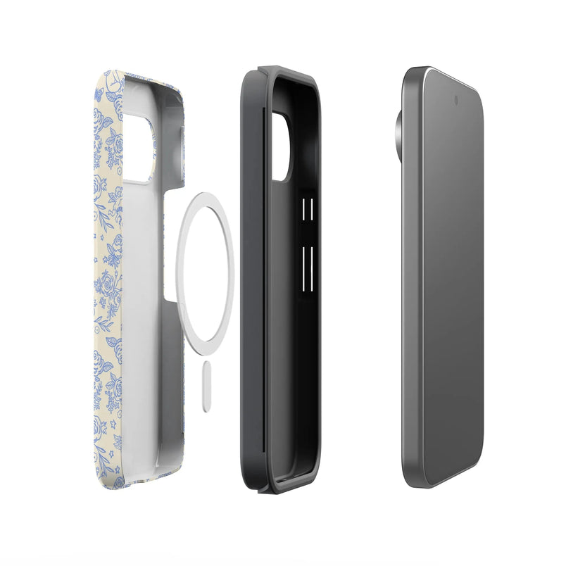 Cupid's Canvas | Periwinkle Floral Case Phone Case get.casely 