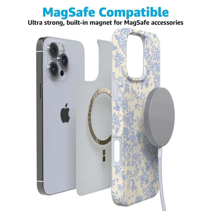 Cupid's Canvas | Periwinkle Floral Case Phone Case Casetry 