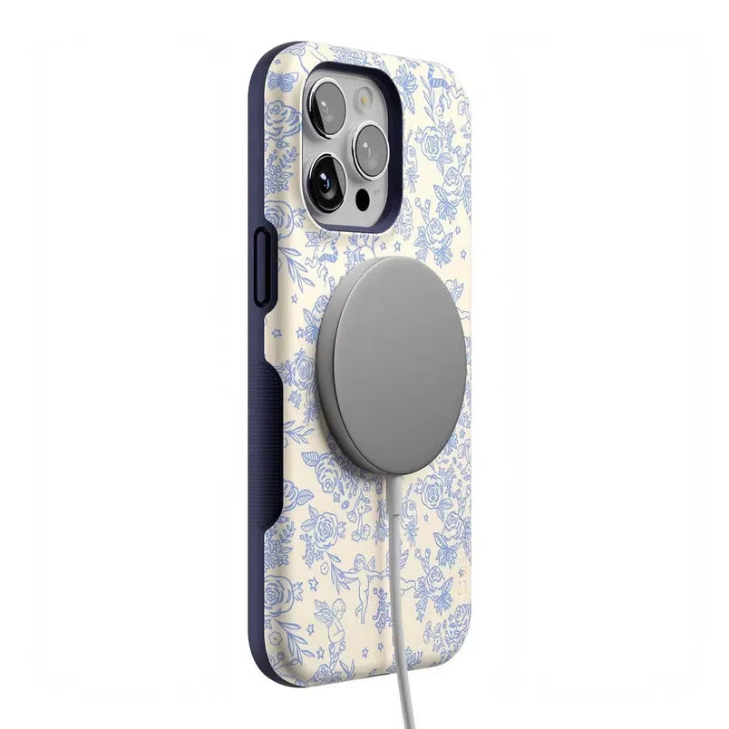 Cupid's Canvas | Periwinkle Floral Case Phone Case Casetry 