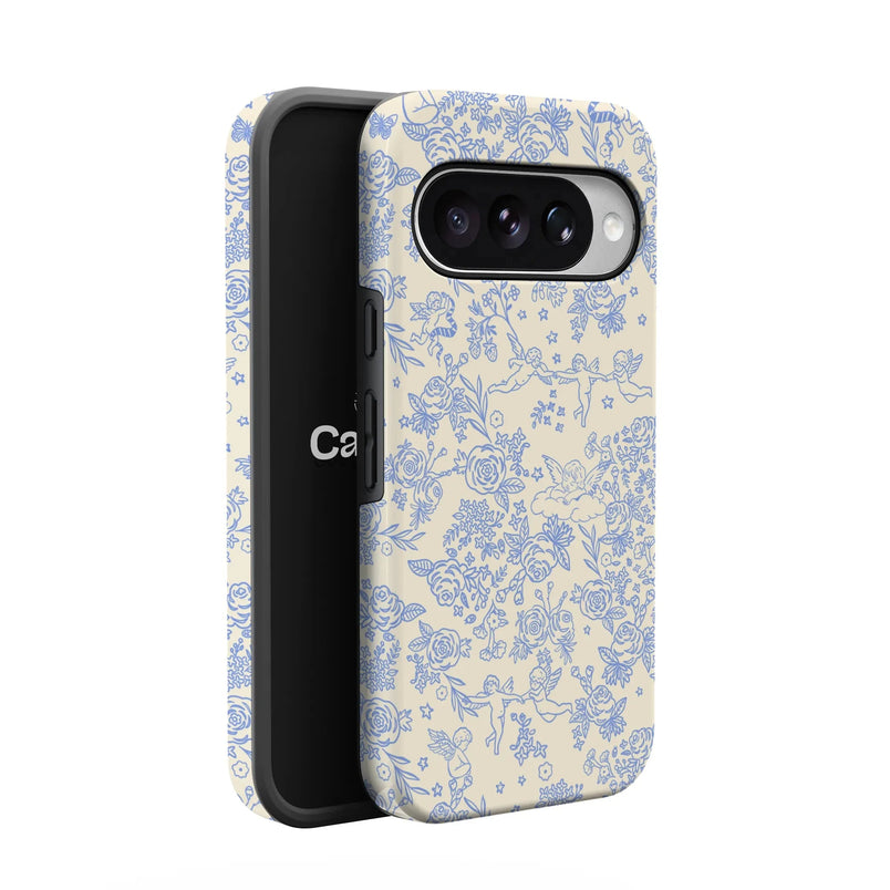 Cupid's Canvas | Periwinkle Floral Case Phone Case get.casely 