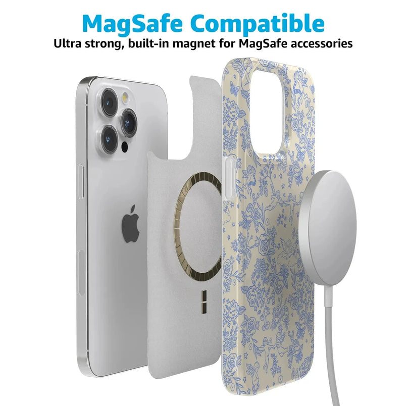 Cupid's Canvas | Periwinkle Floral Case Phone Case Casetry 