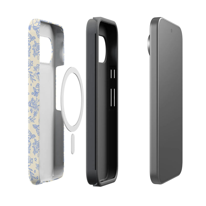 Cupid's Canvas | Periwinkle Floral Case Phone Case get.casely 