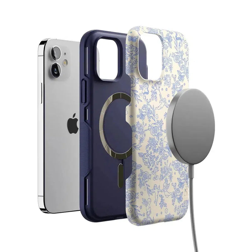 Cupid's Canvas | Periwinkle Floral Case Phone Case Casetry 
