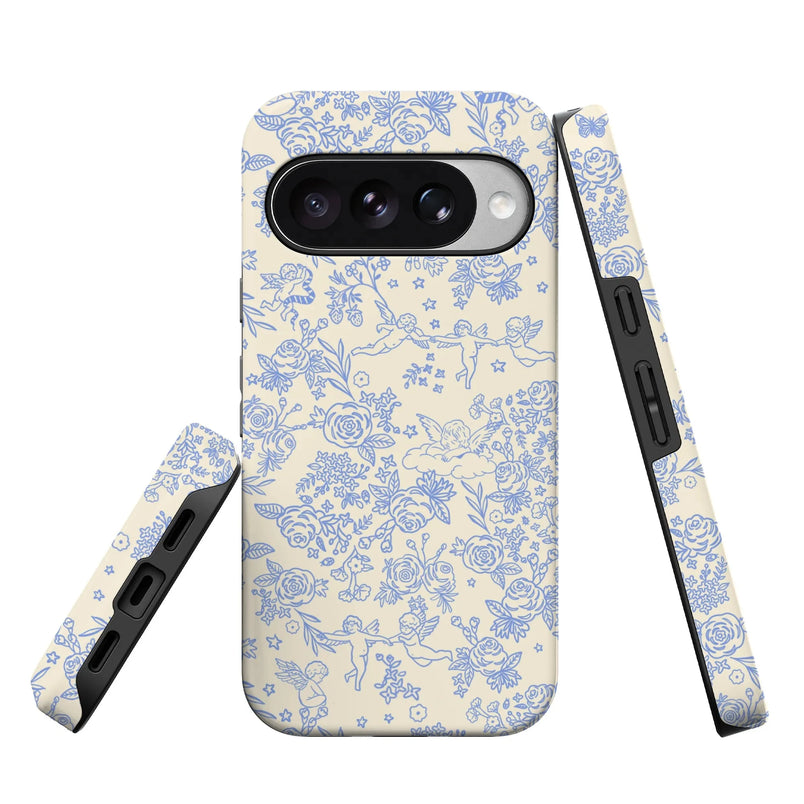 Cupid's Canvas | Periwinkle Floral Case Phone Case get.casely 