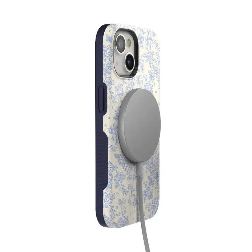 Cupid's Canvas | Periwinkle Floral Case Phone Case Casetry 
