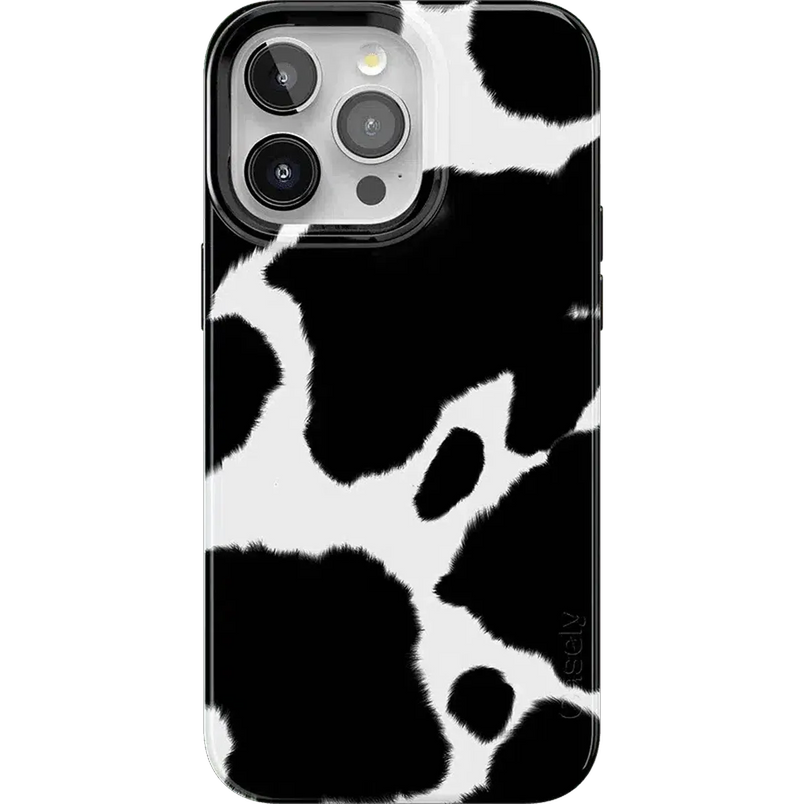 Current MOOd | Cow Print Case iPhone Case get.casely Classic + MagSafe® iPhone 15 Pro