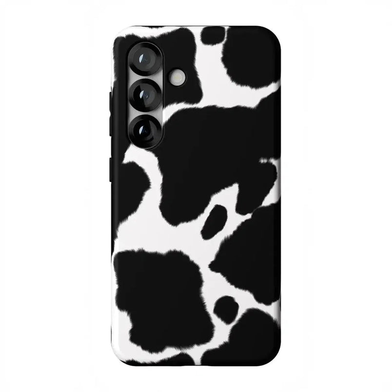 Current MOOd | Cow Print Samsung Case Samsung Case Casetry Essential + MagSafe® Galaxy S25 