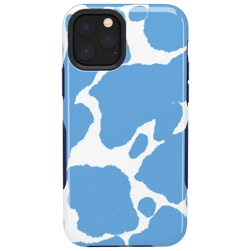 Current MOOd | Light Blue Cow Print Case iPhone Case get.casely Bold iPhone 11 Pro Max