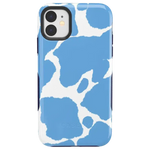 Current MOOd | Light Blue Cow Print Case iPhone Case get.casely Bold iPhone 11