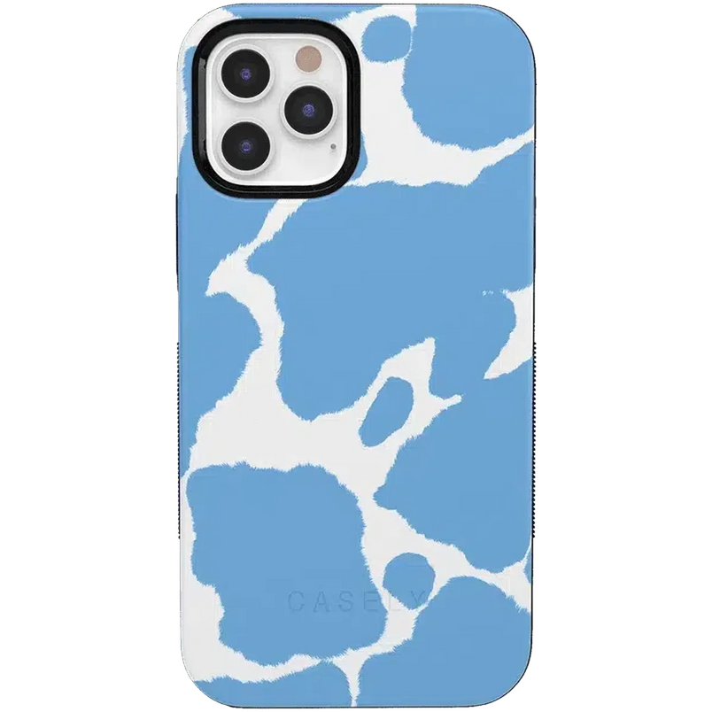 Current MOOd | Light Blue Cow Print Case iPhone Case get.casely Bold + MagSafe® iPhone 12 Pro Max