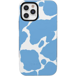 Current MOOd | Light Blue Cow Print Case iPhone Case get.casely Bold + MagSafe® iPhone 12 Pro Max
