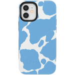 Current MOOd | Light Blue Cow Print Case iPhone Case get.casely Bold + MagSafe® iPhone 12