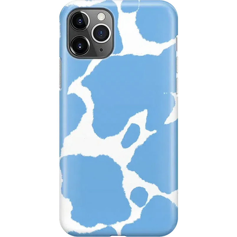 Current MOOd | Light Blue Cow Print Case iPhone Case get.casely Classic iPhone 11 Pro Max