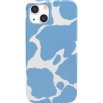 Current MOOd | Light Blue Cow Print Case iPhone Case get.casely Classic + MagSafe® iPhone 13