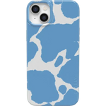 Current MOOd | Light Blue Cow Print Case iPhone Case get.casely Classic + MagSafe® iPhone 14 Plus