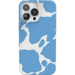 Current MOOd | Light Blue Cow Print Case iPhone Case get.casely Classic + MagSafe® iPhone 14 Pro Max