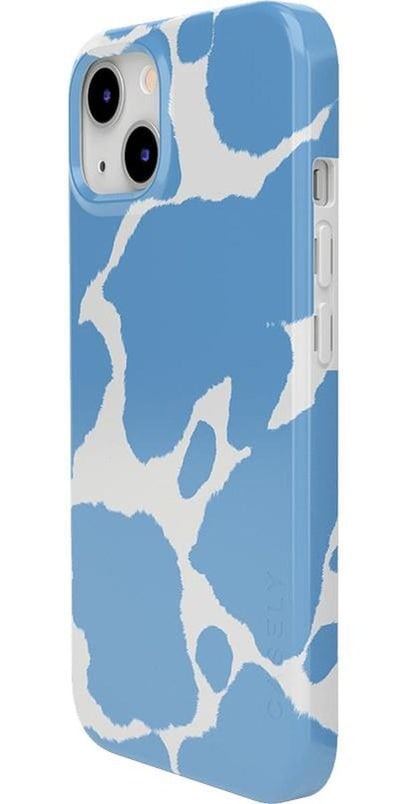 Current MOOd | Light Blue Cow Print Case iPhone Case get.casely 