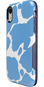 Current MOOd | Light Blue Cow Print Case iPhone Case get.casely 