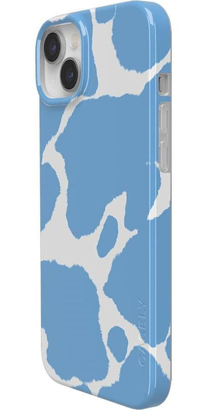 Current MOOd | Light Blue Cow Print Case iPhone Case get.casely 