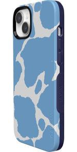 Current MOOd | Light Blue Cow Print Case iPhone Case get.casely 
