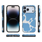 Current MOOd | Light Blue Cow Print Case iPhone Case get.casely 