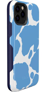 Current MOOd | Light Blue Cow Print Case iPhone Case get.casely 