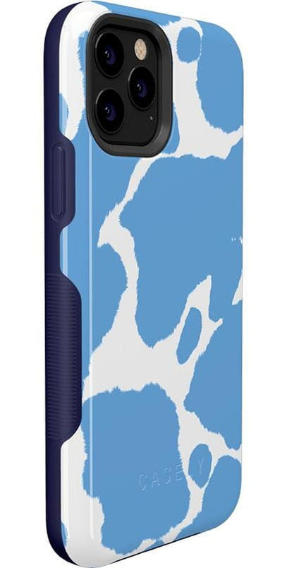 Current MOOd | Light Blue Cow Print Case iPhone Case get.casely 