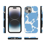 Current MOOd | Light Blue Cow Print Case iPhone Case get.casely 