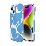 Current MOOd | Light Blue Cow Print Case iPhone Case get.casely 