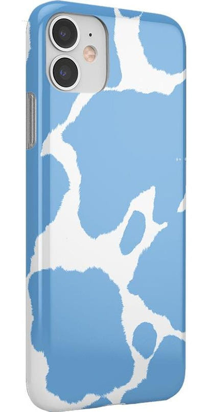 Current MOOd | Light Blue Cow Print Case iPhone Case get.casely 